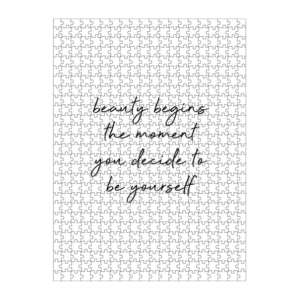 Puzzle Ravensburger "Sei du selbst Zitat" artboxONE - Typografie,Für Kinder,Menschen,Fashion,Für Mama