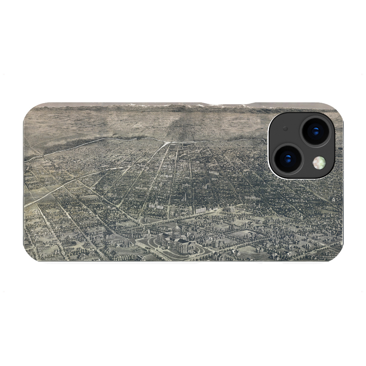 "Antike Karte von Denver - Colorado"für iPhone - Premium-Case Handyhülle artboxONE