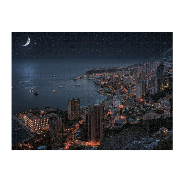 Puzzle Ravensburger "Monaco bei Nacht" artboxONE - Städte,Reise,Architektur,Reise / Länder,Städte / Weitere