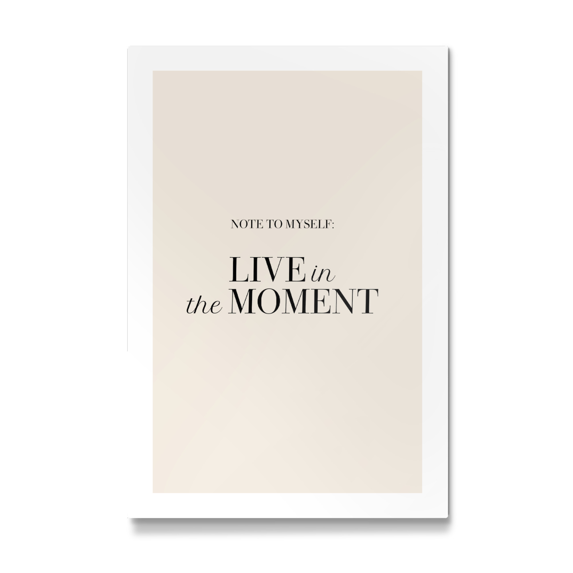 Galerie-Print "Live in the moment" 30x20 cm artboxONE