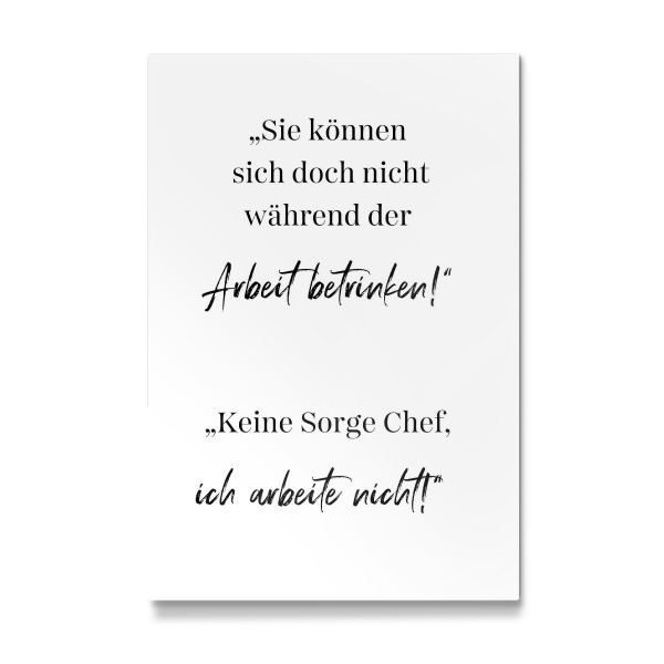 Galerie-Print "Keine Sorge Chef" 30x20 cm artboxONE