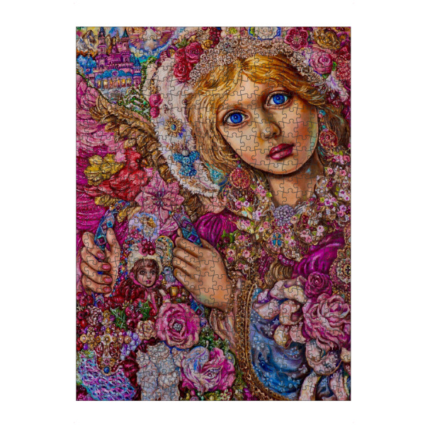 artboxONE Puzzle "Ein Weihnachtsengel bunt" artboxONE - Menschen,Weihnachten - Engel,Weihnachten,Fantasie,Religion - Bild engel