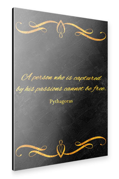 Alu-Dibond "Erobere deine Leidenschaften" 30x20 cm artboxONE