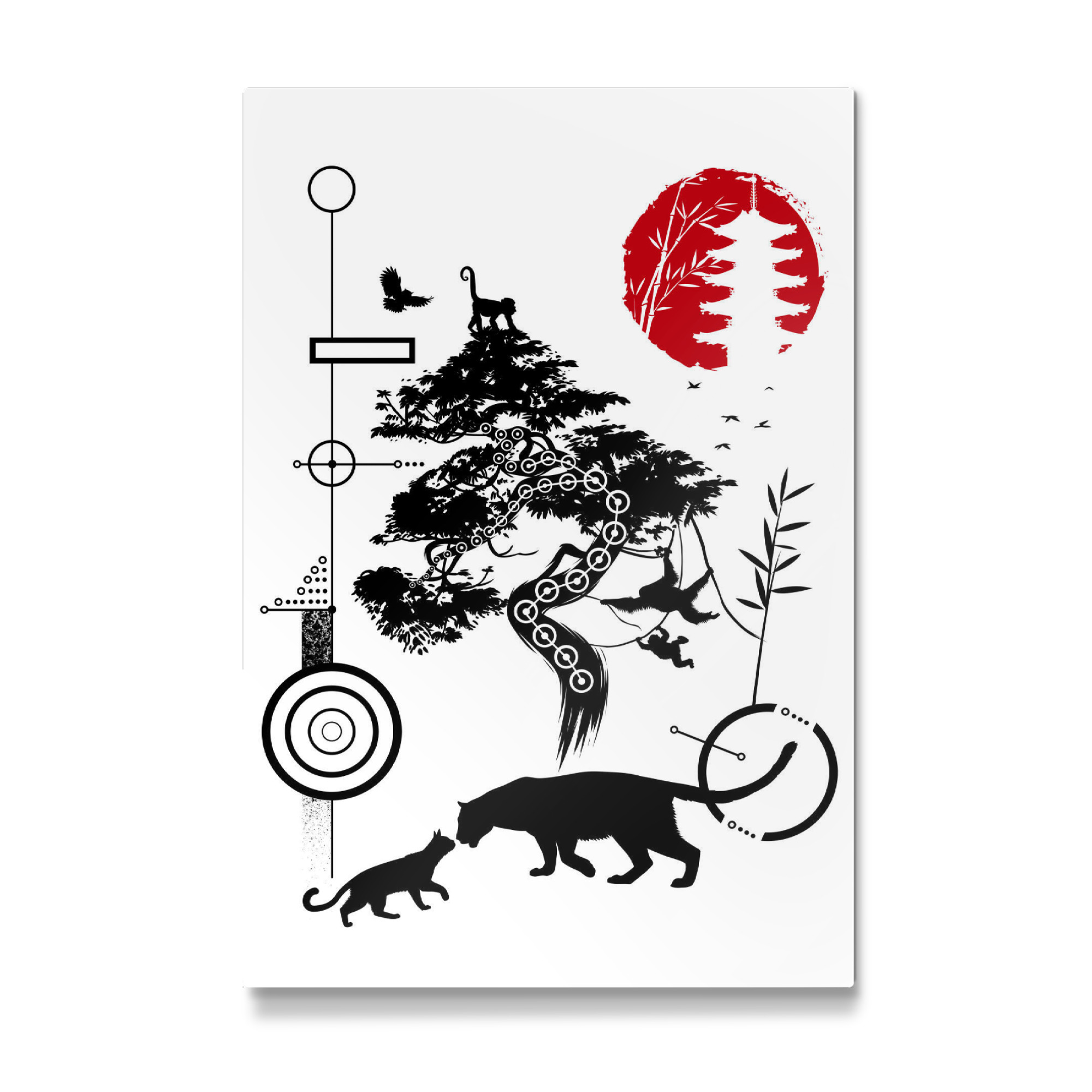 Galerie-Print "Tiere und Geometrie" 75x50 cm artboxONE