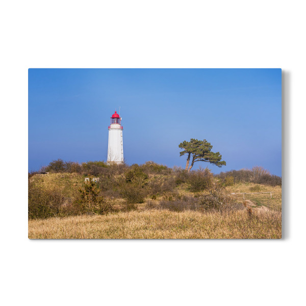 Galerie-Print "Gras, Baum, Leuchtturm" 30x20 cm artboxONE