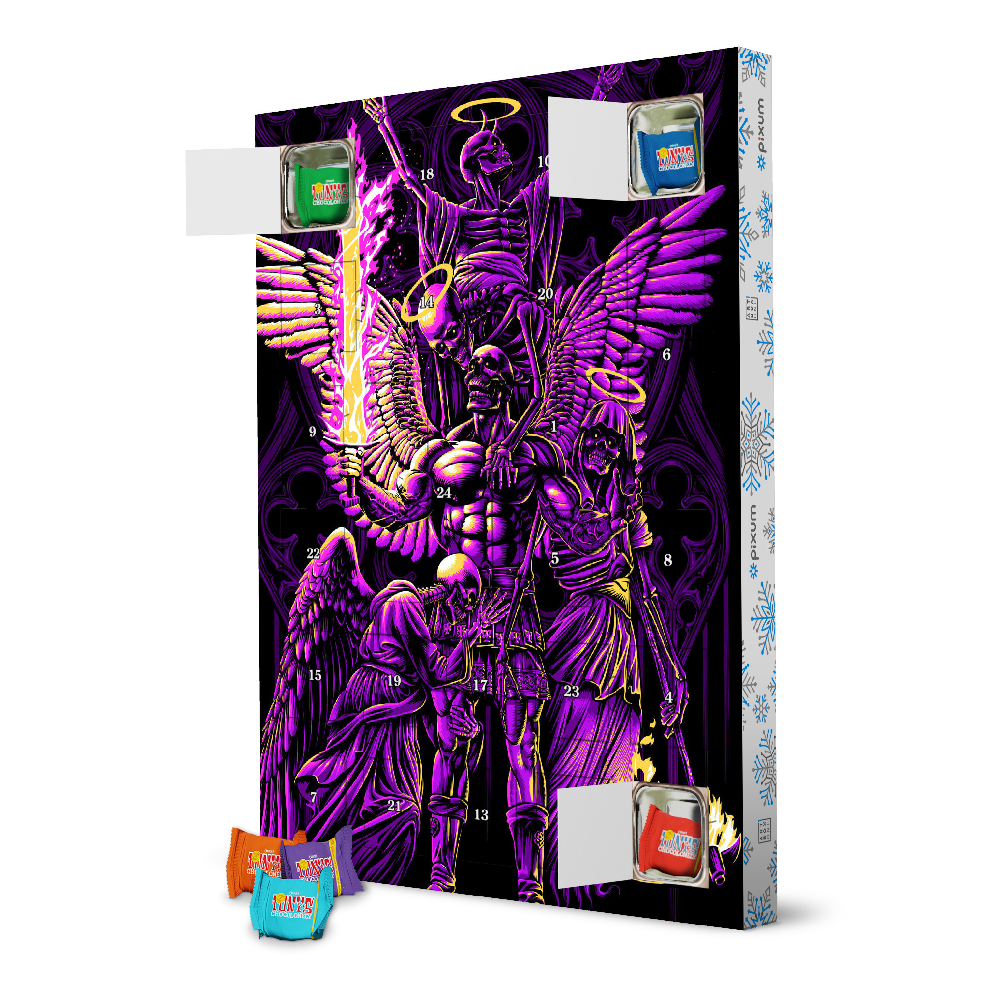 Adventskalender mit Tony's Chocolonely Magischer Schädelkrieger artboxONE Adventskalender Architektur