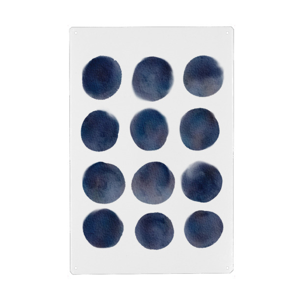 Holzbild "Marinekreis" artboxONE - Abstrakt - Abstrakt,Modern,Minimal,Navy,Dunkelblau,Kreis,Rund