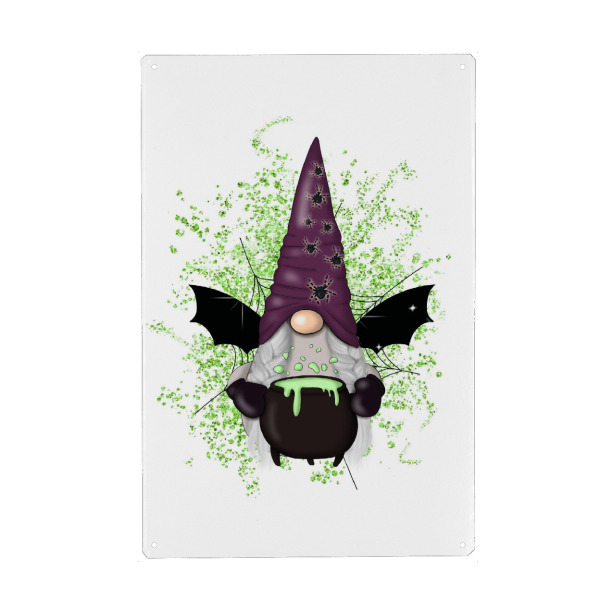 Metall Poster "Gnomenkessel des Zaubertranks" artboxONE - Festivals,Halloween
