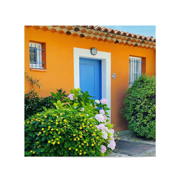 Poster 20x20 cm "C' est très chic" artboxONE - Natur,Reise,Floral,Architektur,Für Mama - Provence,Cotedazur,Südfrankreich,Architektur,Gebäude