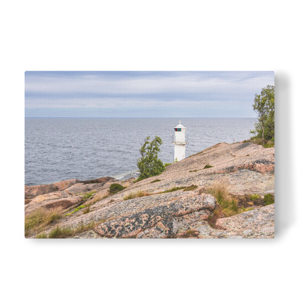 Leinwandbild "Felsen, Leuchtturm, Ostsee" artboxONE - Natur,Reise,Architektur,Reise / Strand und Meer,Reise / Länder