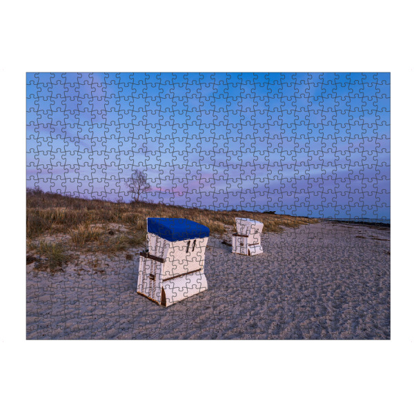 Puzzle Ravensburger "Strand und Strandkörbe" artboxONE - Natur,Reise,Reise / Strand und Meer