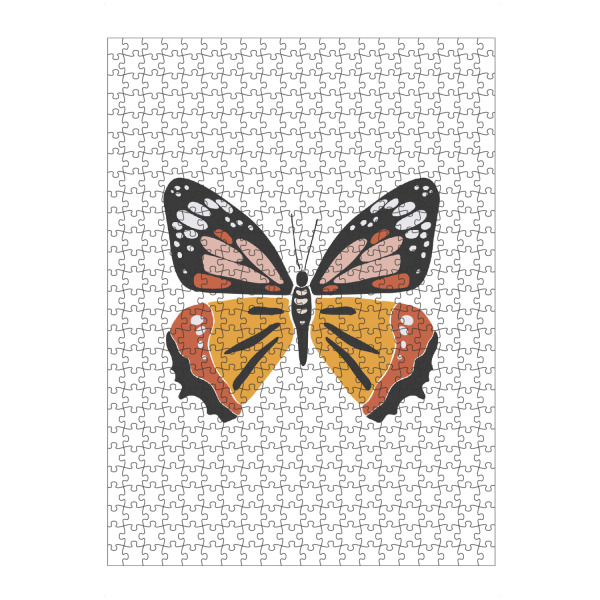 artboxONE Puzzle "Farbiger Sommerschmetterling" artboxONE - Tiere - Schmetterling,Insekt,Tier,Boho,Sommer,Frühling,Abbildung,Orange,Isoliert