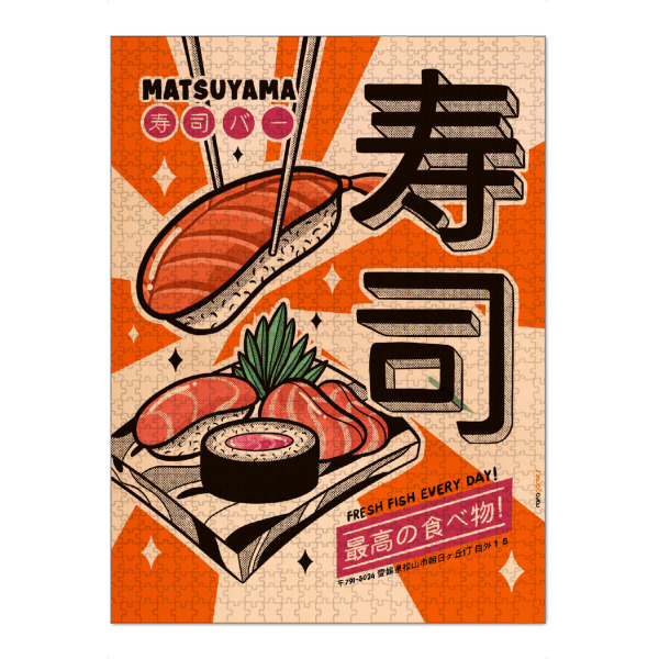 Puzzle Ravensburger "Jeden Tag Sushi!" artboxONE - Essen & Trinken,Für Mama,Für Papa,Essen & Trinken / Obst & Gemüse