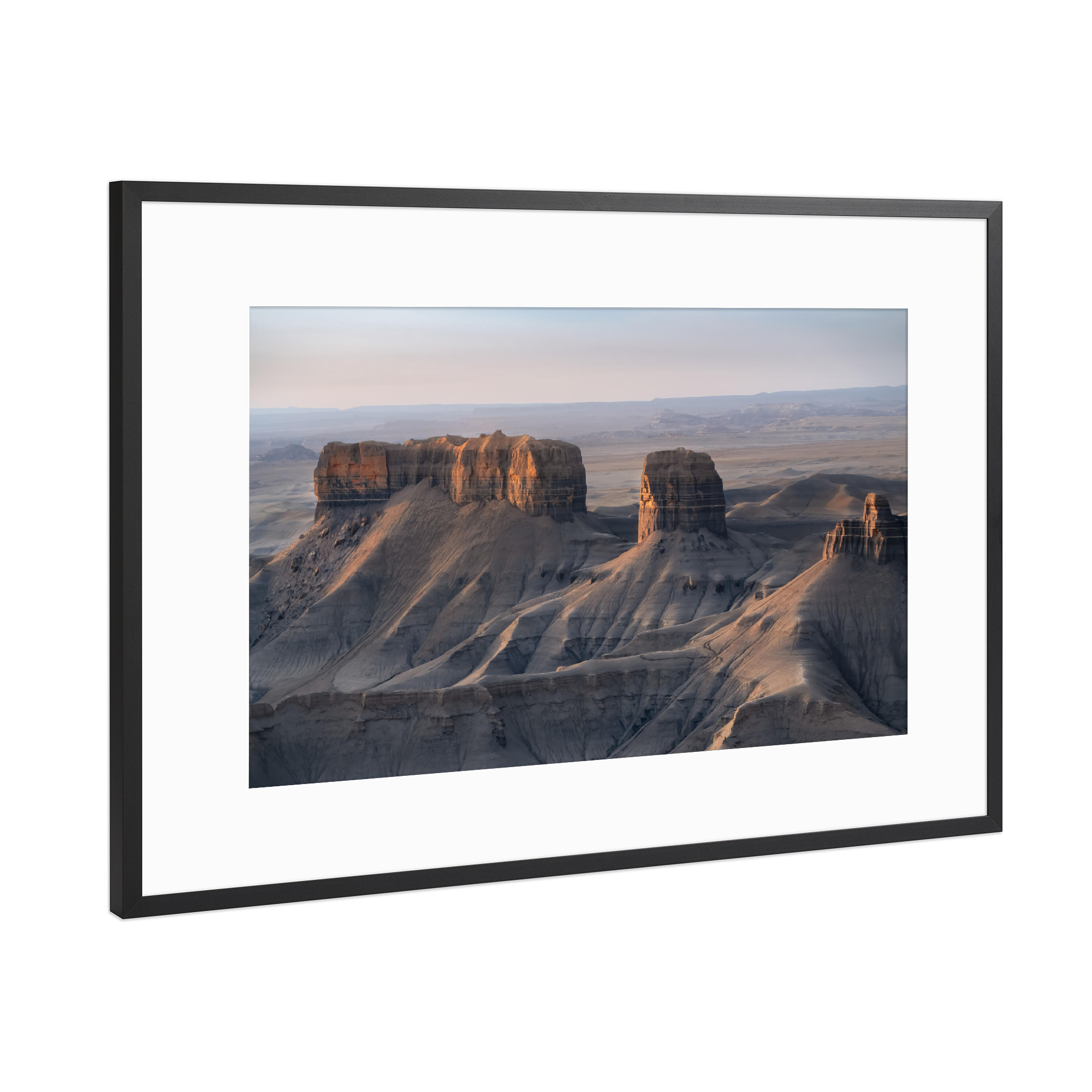 Poster mit Rahmen Schwarz (Metallic) "Blaues Talgold" artboxONE - Natur,Reise,Reise / Länder,Für Papa