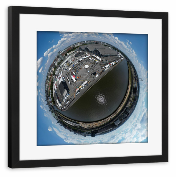Poster mit Rahmen schwarz "Hamburg Oberhafen" artboxONE - Städte,Städte / Hamburg,Reise,Architektur,Reise / Länder