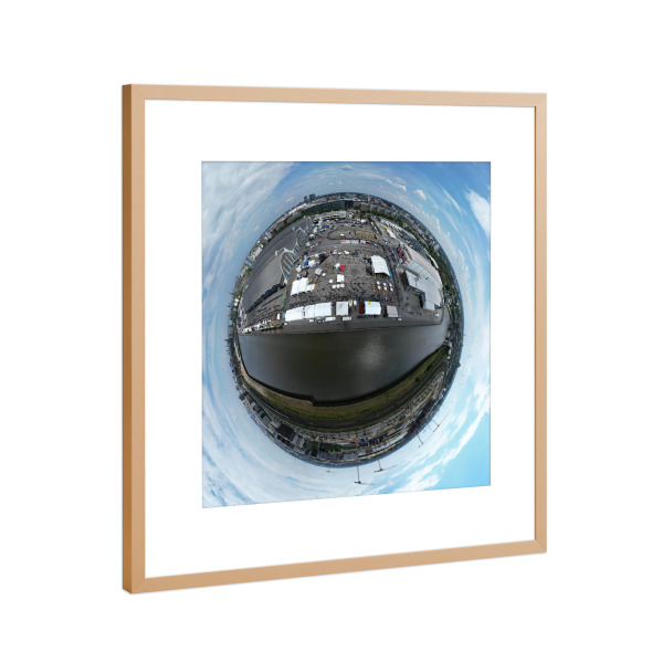 Poster mit Rahmen Kupfer "Hamburg Oberhafen - Großmarkt" artboxONE - Städte,Städte / Hamburg,Reise,Architektur,Reise / Länder