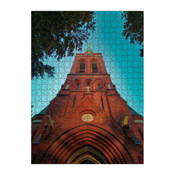 Puzzle Ravensburger "HH-Erlöserkirche -Turm zum Himmel" artboxONE - Städte,Städte / Hamburg,Reise,Architektur,Reise / Länder