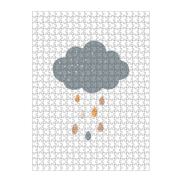 artboxONE Puzzle "Babywolke druckbar" artboxONE - Für Kinder - Boho,Wolke,Kunst,Wolkenkunst,Druckbar,Babywolke,Kind,Kind,Baby,Kinderzimmer