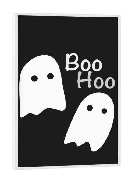 Poster mit weißem Rahmen "Halloween Ghots Kids" artboxONE - Für Kinder,Halloween - Halloween,Ghosts,Geister,Minimal,Kids,Kinder,Cute illustration