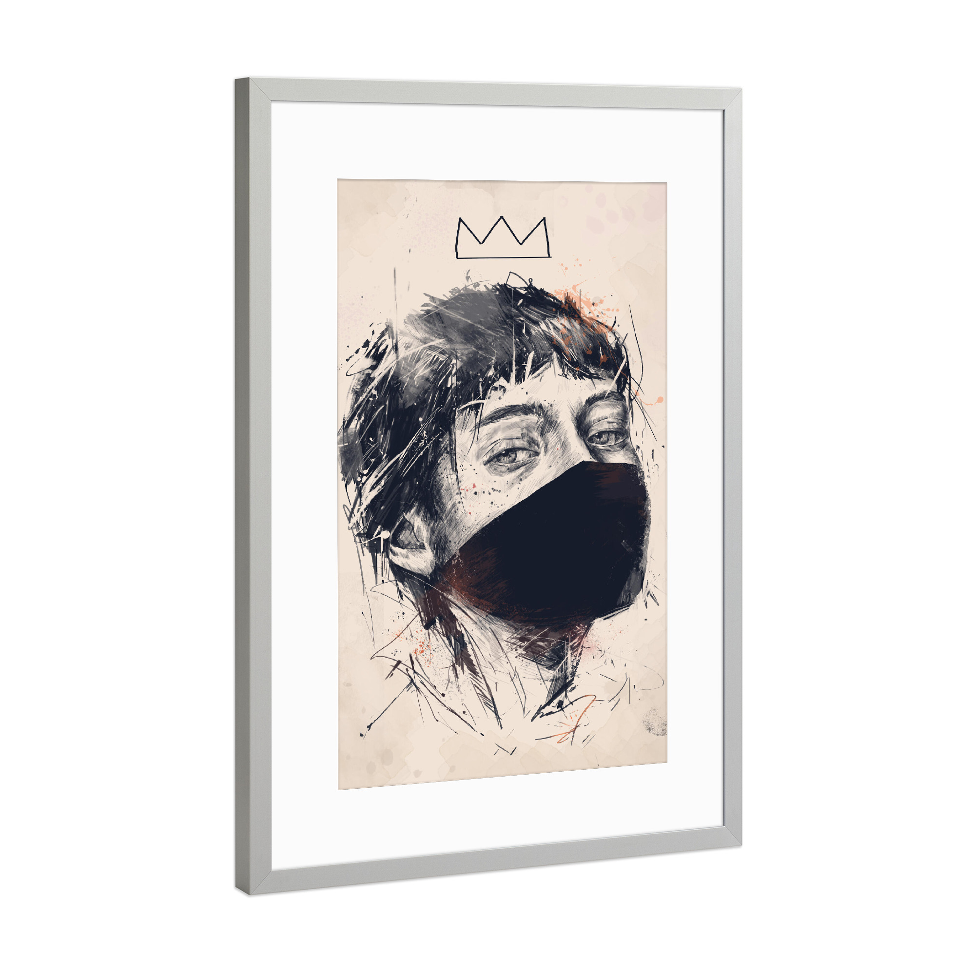 Poster mit Rahmen Silber "Wer ist die Königin" artboxONE - Menschen