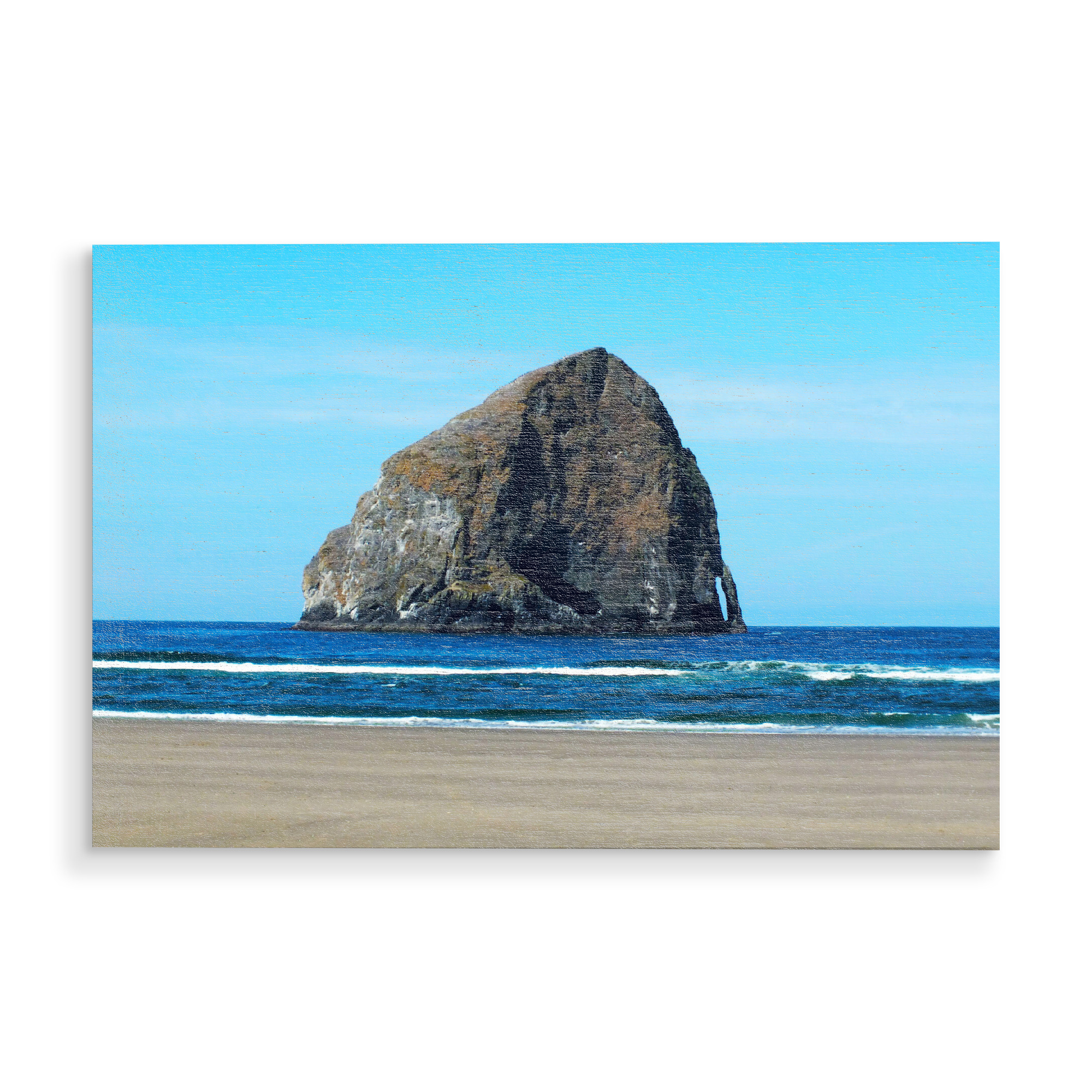 Holzbild "Pacific City Rock" artboxONE - Natur,Reise,Reise / Strand und Meer,Reise / Länder