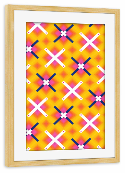 Poster mit Rahmen kiefer "Ausgerichtete Positivität" artboxONE - Abstrakt