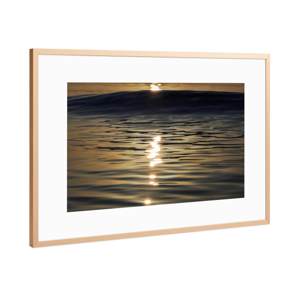 Poster mit Rahmen Kupfer "Ostseewellen im Sommer" artboxONE - Natur,Reise,Reise / Strand und Meer
