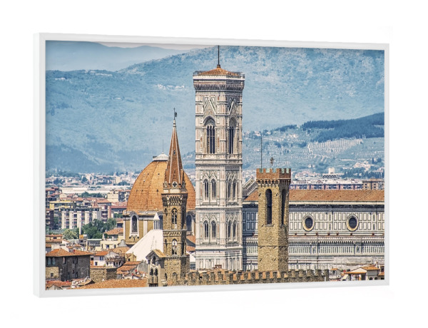 Poster mit weißem Rahmen "Florenz Dächer" artboxONE - Städte,Reise,Architektur,Reise / Länder,Städte / Weitere