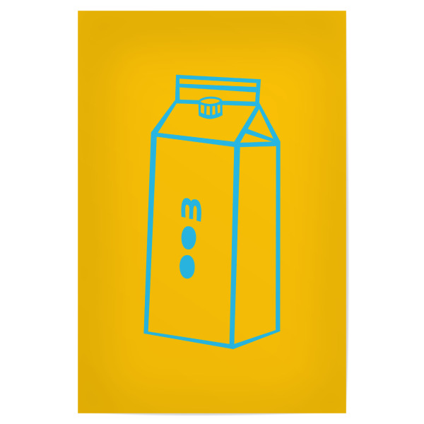 Poster 30x20 cm "MOO (No.2)" artboxONE - Typografie,Essen & Trinken,Abstrakt