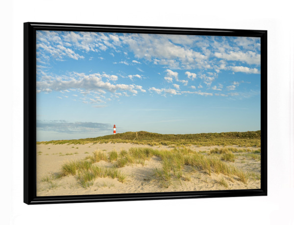 Poster mit schwarzem Rahmen "Sommerabend auf Sylt" artboxONE - Natur,Reise,Reise / Strand und Meer