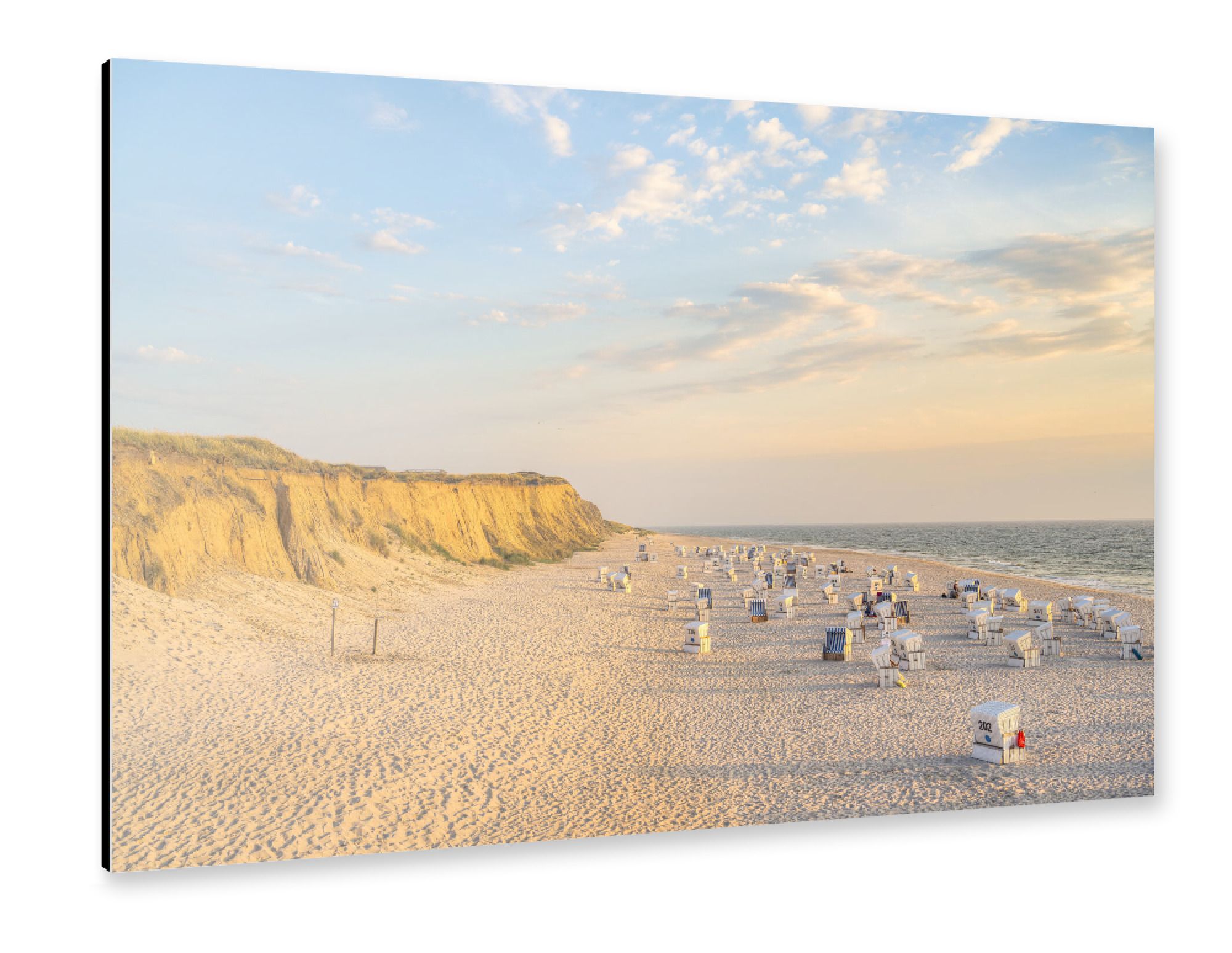 Alu-Dibond "Rotes Kliff auf Sylt" 75x50 cm artboxONE