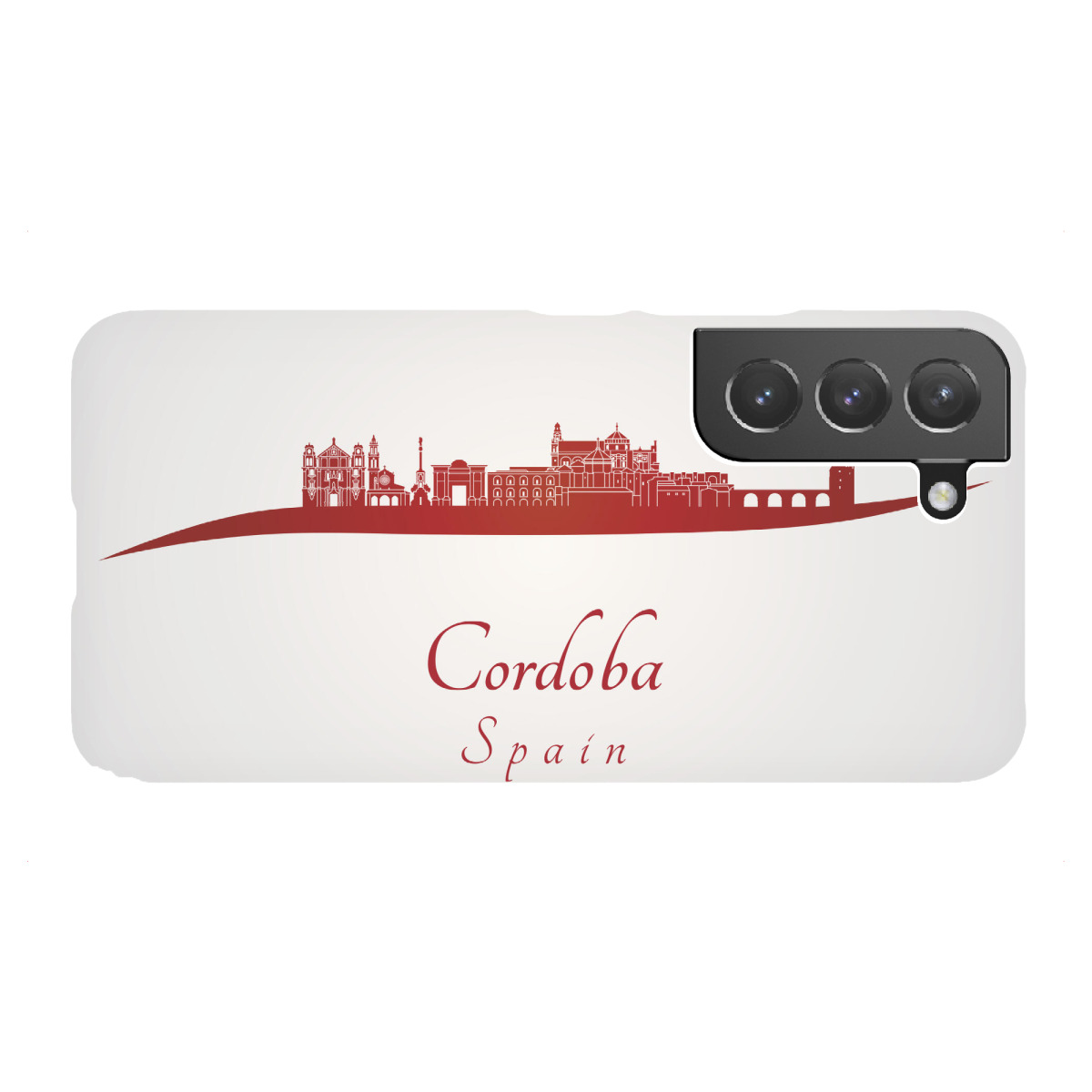 "Cordoba-Skyline in Rot"für Samsung Galaxy - Premium-Case Handyhülle artboxONE