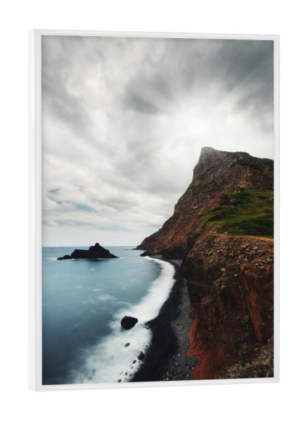 Poster mit weißem Rahmen "Boaventura Shoreline" artboxONE - Natur,Reise