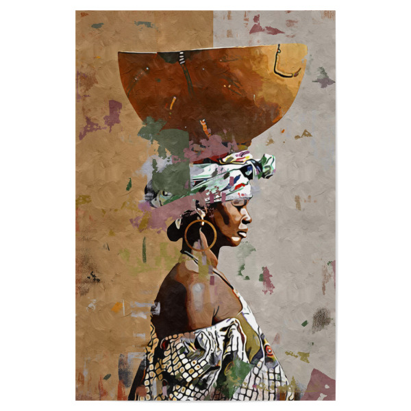 Poster "Frau abstrakt" artboxONE - Abstrakt,Menschen - Abstrakt,Figurativ,Frau,Frauenporträt,Braun