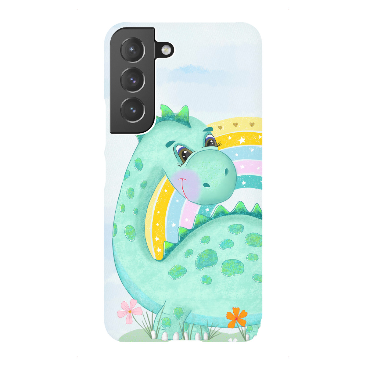 Samsung Galaxy "Süßer Dino für Kinder" Premium-Case Handyhülle artboxONE