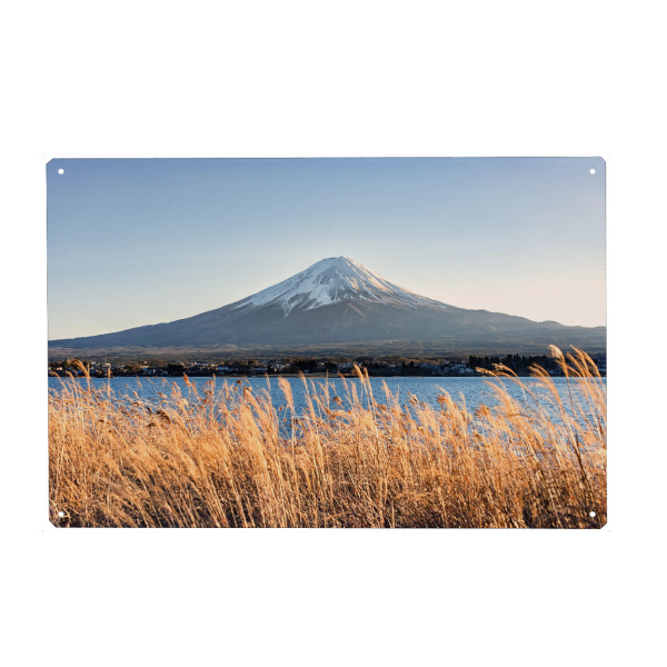 Holzbild "Vulkan Fuji" artboxONE - Natur,Reise,Reise / Asien,Reise / Länder