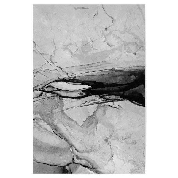 Poster 30x20 cm "Abstraktes Grau" artboxONE - Abstrakt,Schwarzweiß - Abstrakt,Abstrakte kunst,Marmor,Minimalismus,Grau,Schwarz,Weiß modern,Schwarzweiß