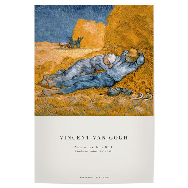 Poster "Van Gogh - Pause nach der Arbeit" artboxONE - Natur,Menschen
