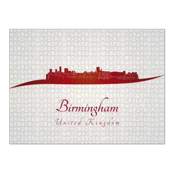 Puzzle Ravensburger "Birmingham-Skyline im Rot" artboxONE - Städte,Architektur