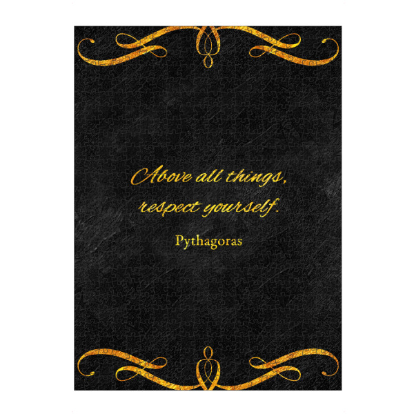 Puzzle Ravensburger "Respektiere dich selbst" artboxONE - Typografie