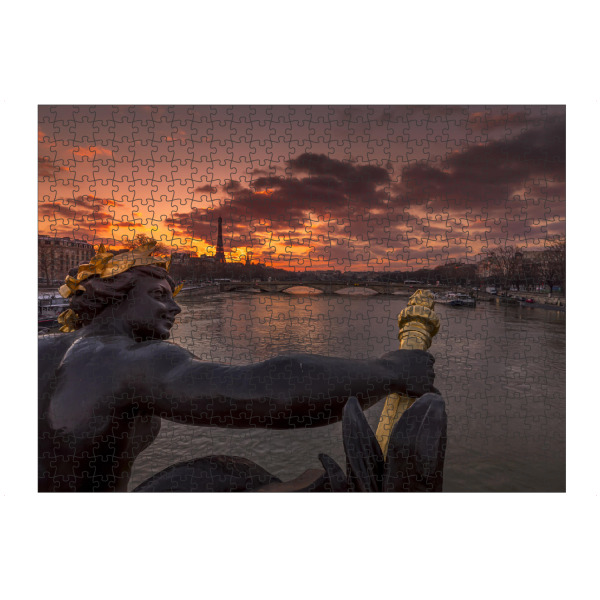 Puzzle Ravensburger "Fluss Seine" artboxONE - Städte,Reise,Architektur,Städte / Paris,Reise / Länder