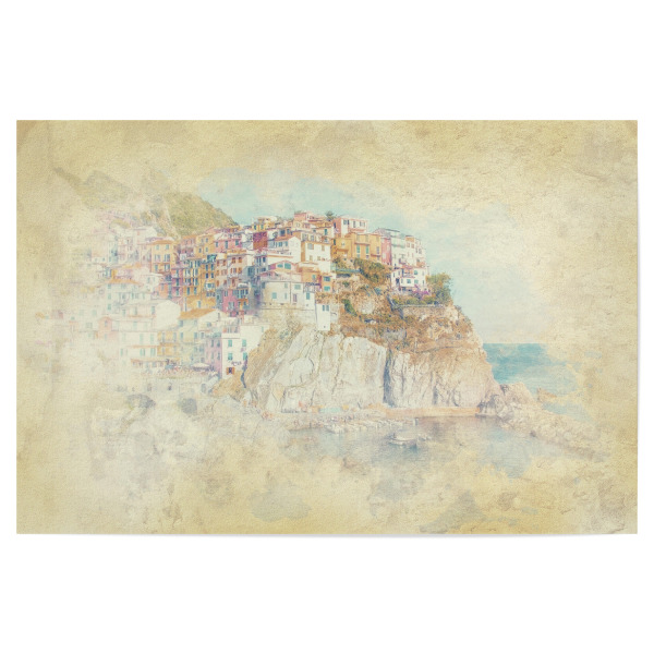 Poster "Manarola-Aquarell" artboxONE - Reise,Architektur,Reise / Strand und Meer,Reise / Länder,Städte / Weitere