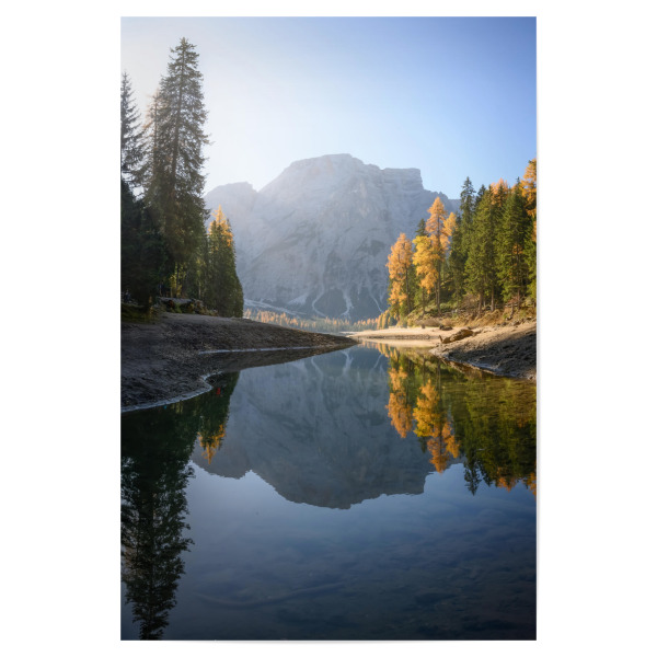 Poster "Lago di Braies Spiegelung" artboxONE - Natur,Reise,Reise / Länder