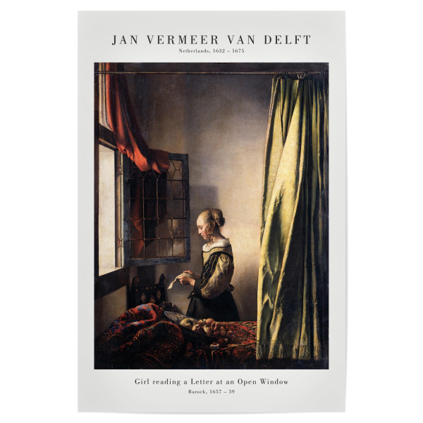 Poster "Veermer - Frau mit dem Liebesbrief" artboxONE - Menschen,Liebe