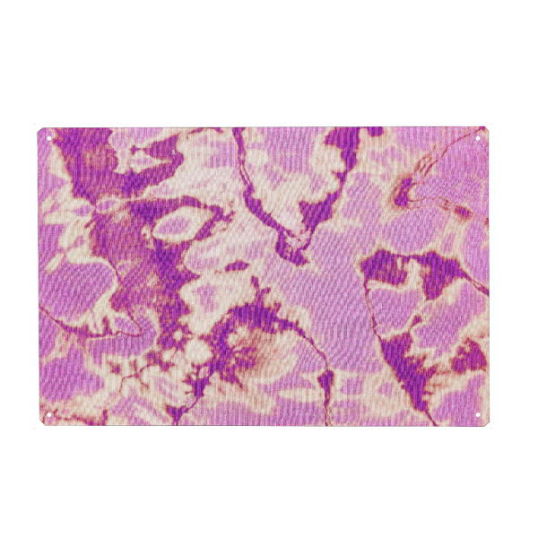 Metall Poster "Rosa ethnische Krawattenfarbe" artboxONE - Abstrakt