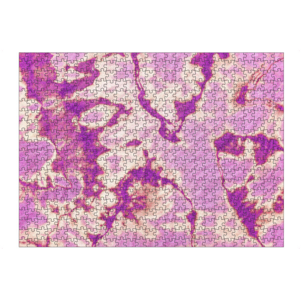artboxONE Puzzle "Rosa ethnische Krawattenfarbe" artboxONE - Abstrakt