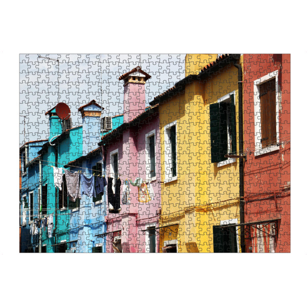 artboxONE Puzzle "Venedig Burano Color Blocking" artboxONE - Reise,Architektur,Städte / Venedig