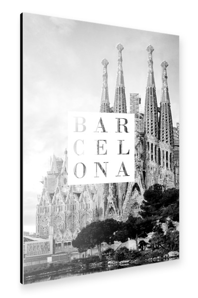 Alu-Dibond "Barcelona sw" 30x20 cm artboxONE
