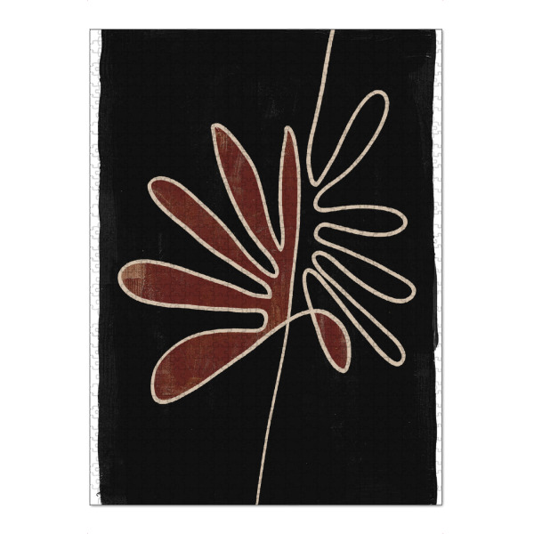 Puzzle Ravensburger "Malou Studio - Estrelle Black" artboxONE - Floral,Abstrakt