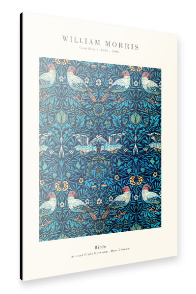 Alu-Dibond "William Morris - Birds" 30x20 cm artboxONE